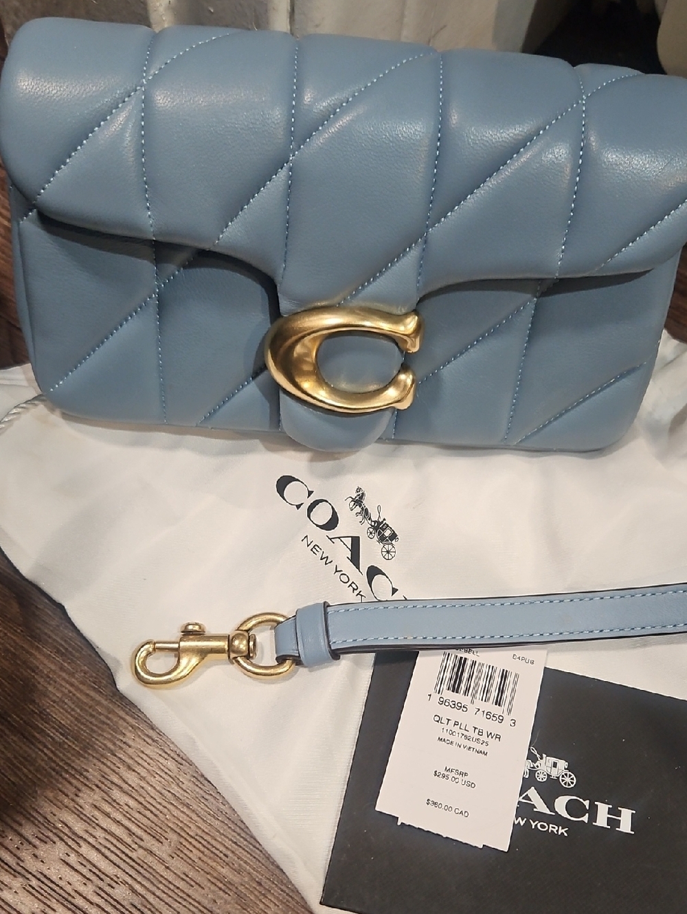Like New Coach Tabby Chain Crossbody 19